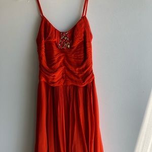 BCBG orange dress